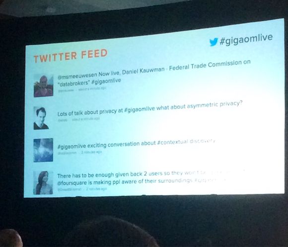 To tweet wall or not to tweet wall? @gigaomlive