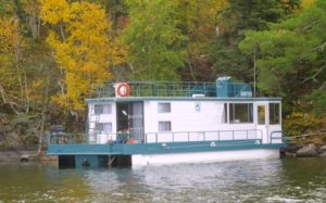 Example of houseboat available at some locations