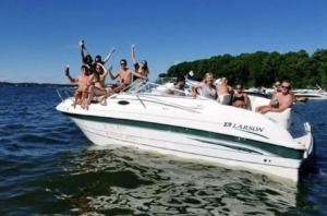 Big party on a Minnesota boat